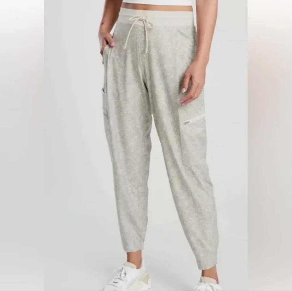 Athleta Venture Printed Pant In Viper Gray